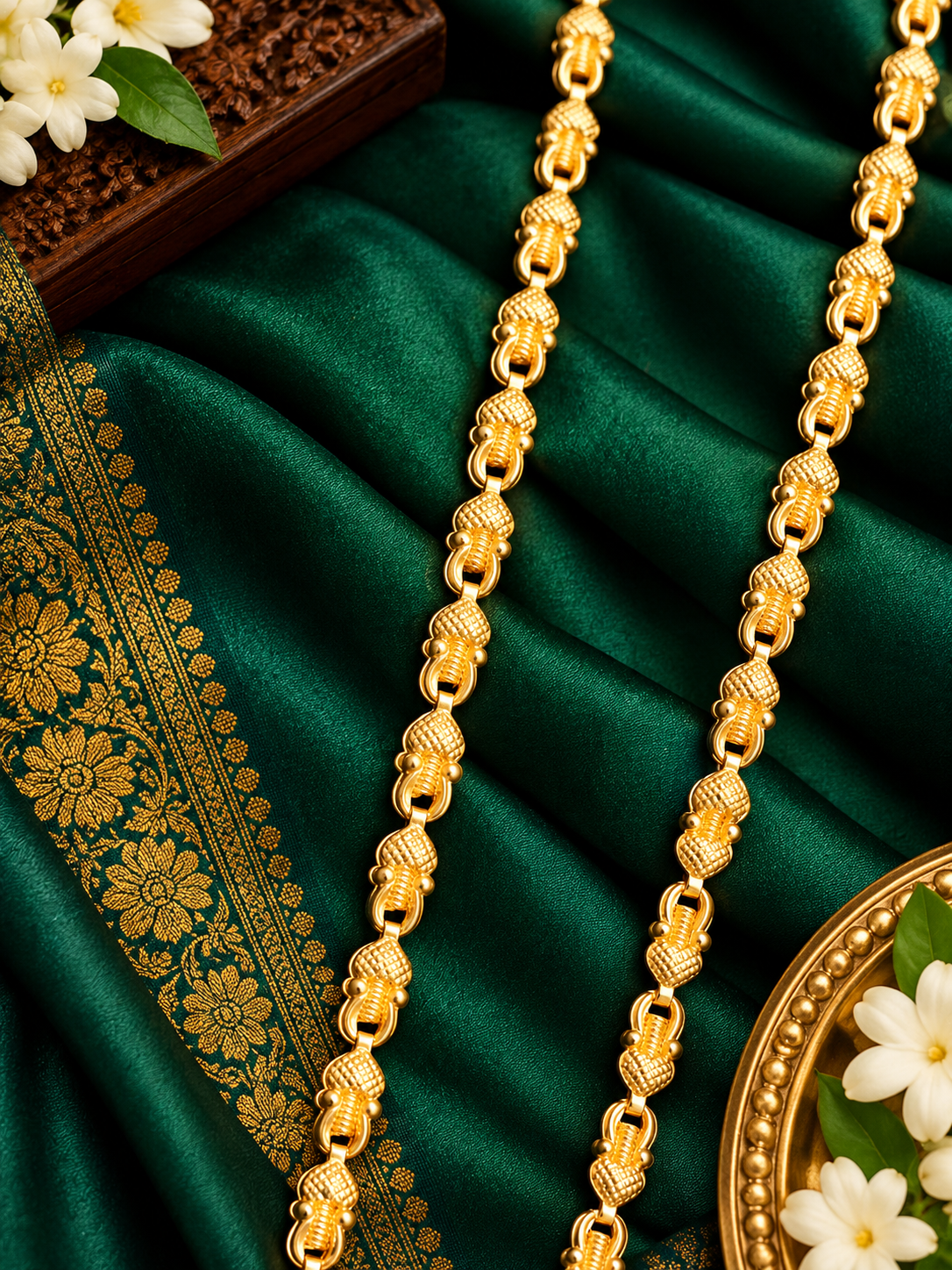 Vasanthamalai Traditional Gold Finish Chain