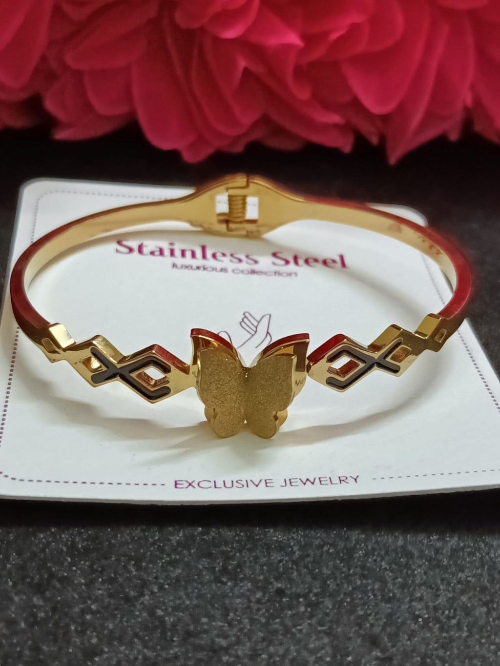 Golden Butterfly Infinity Bracelet