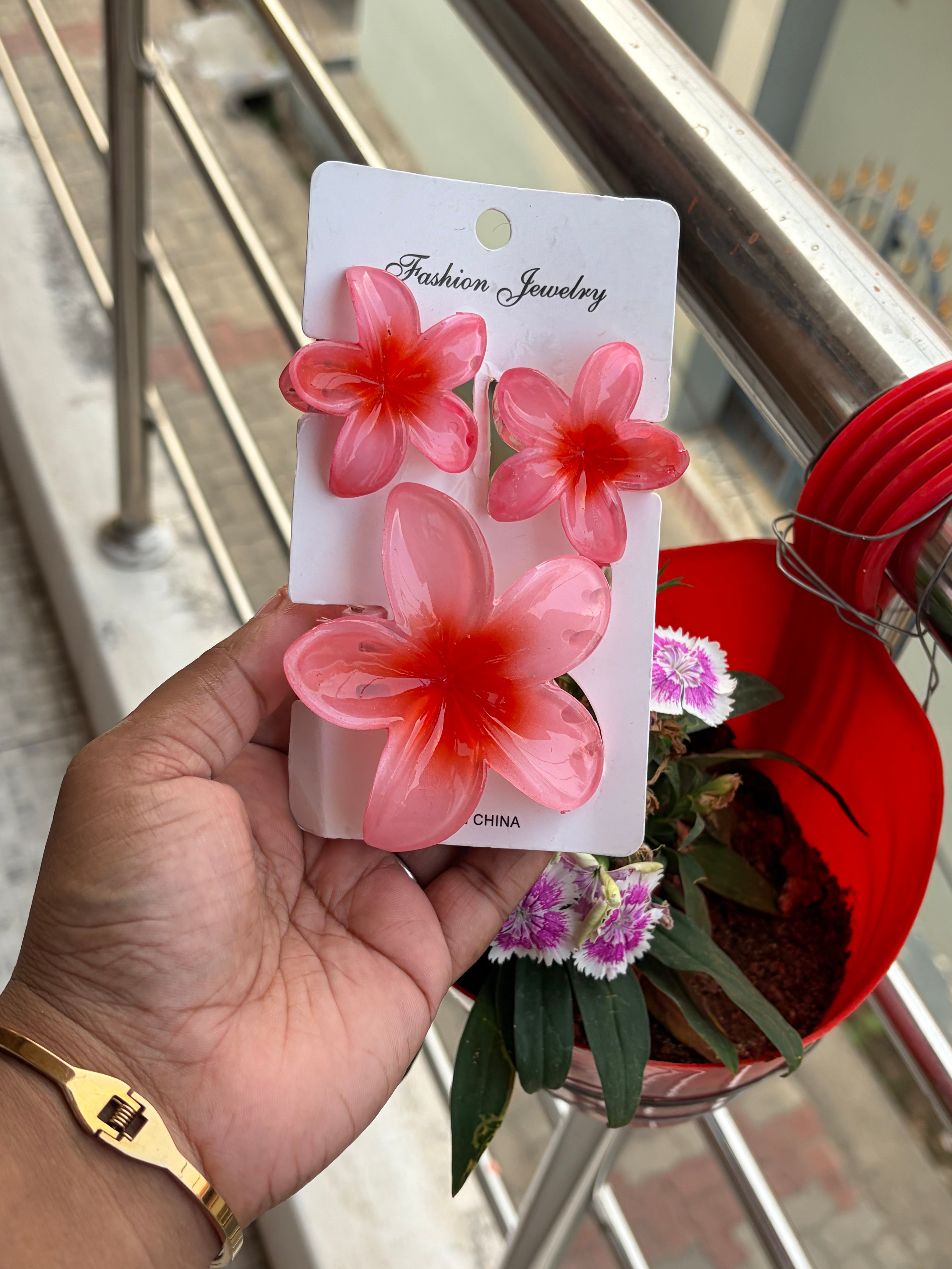 Flower Clip Combo (Set of 3)