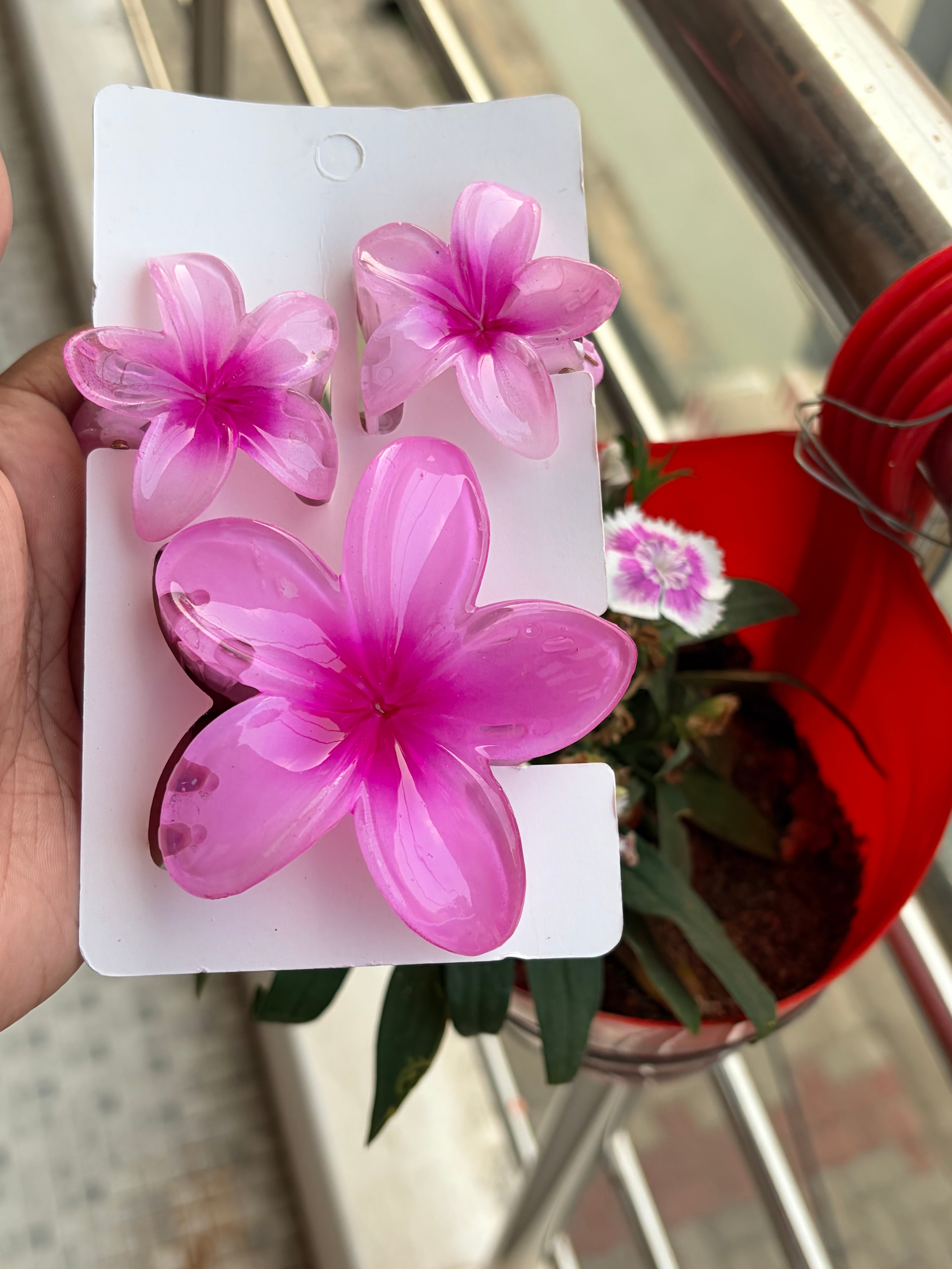 Flower Clip Combo ( Set of 3)