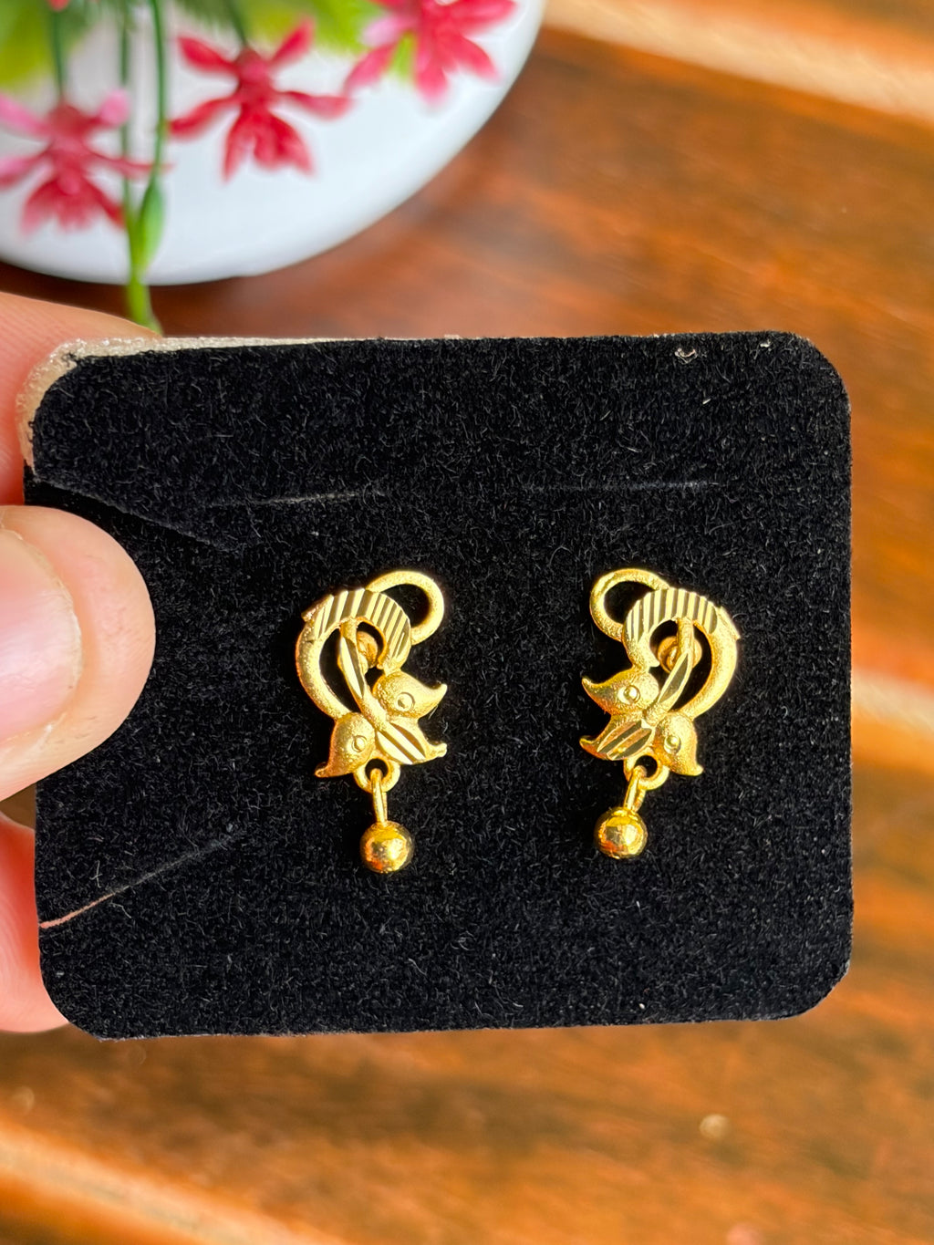 Golden Grace Drop Earrings