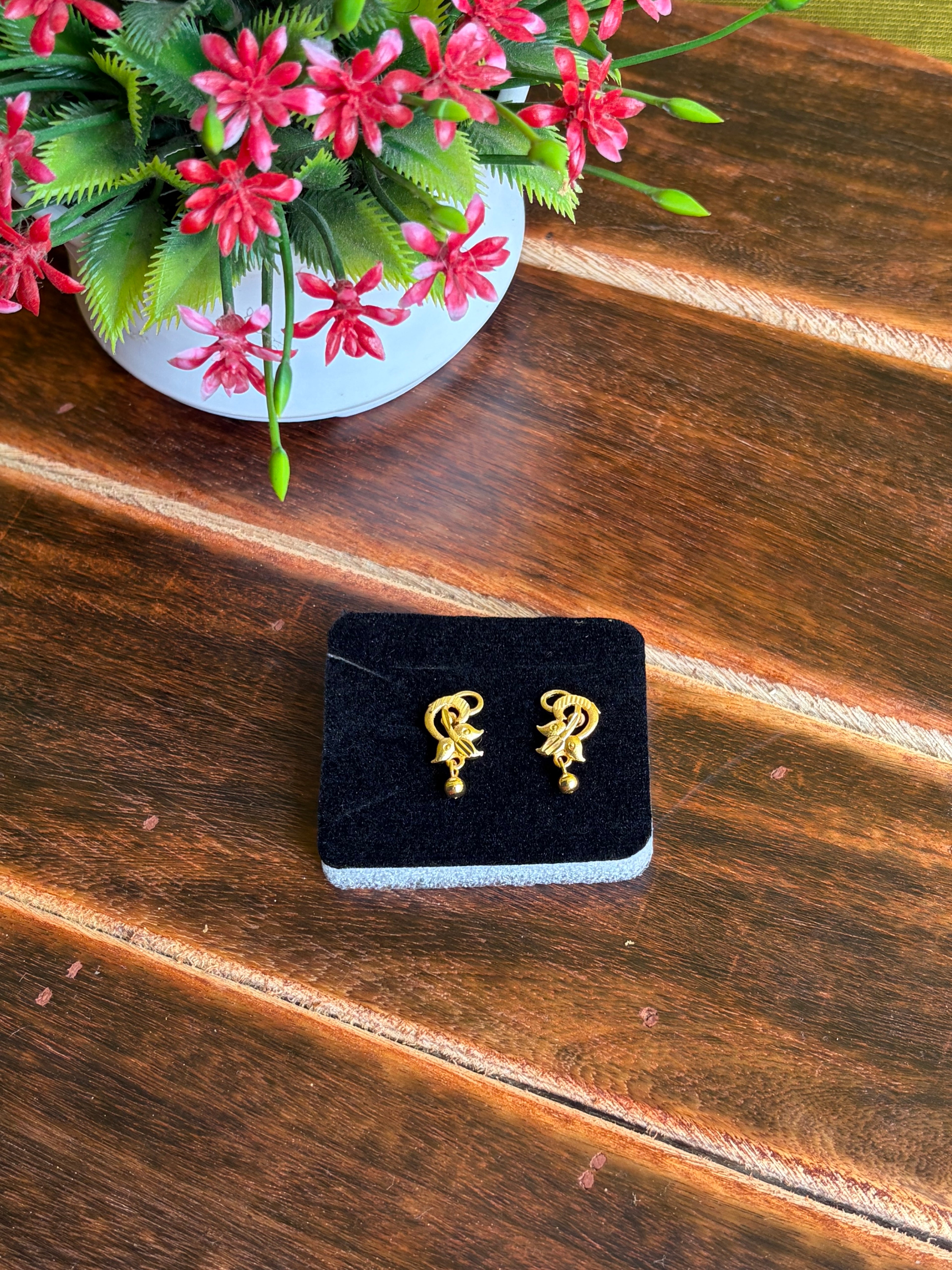 Golden Grace Drop Earrings