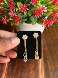 Pushpa Lakshmi Crystal Drop Earrings