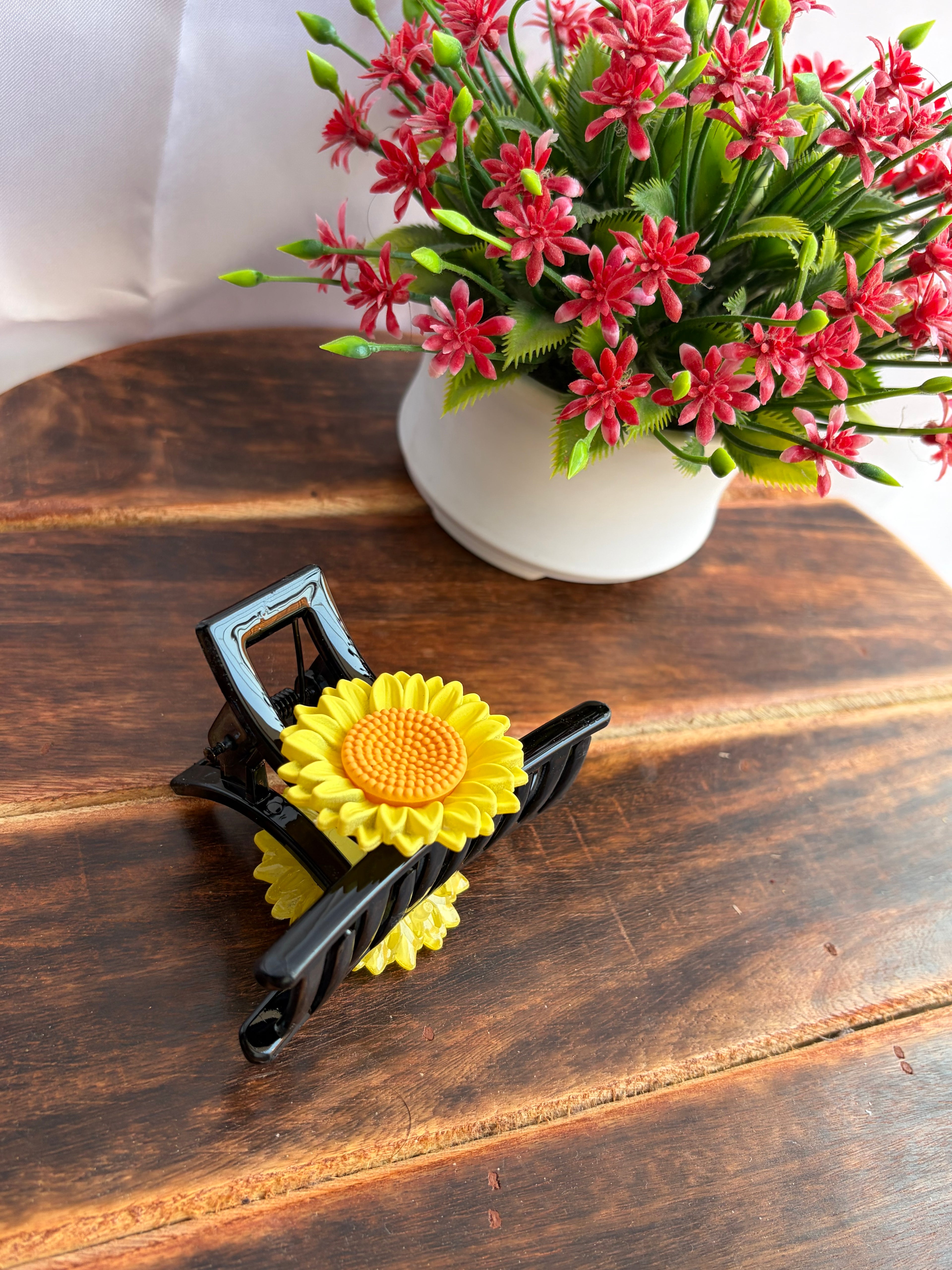 Sunny Bloom Sunflower Hair Claw Clip