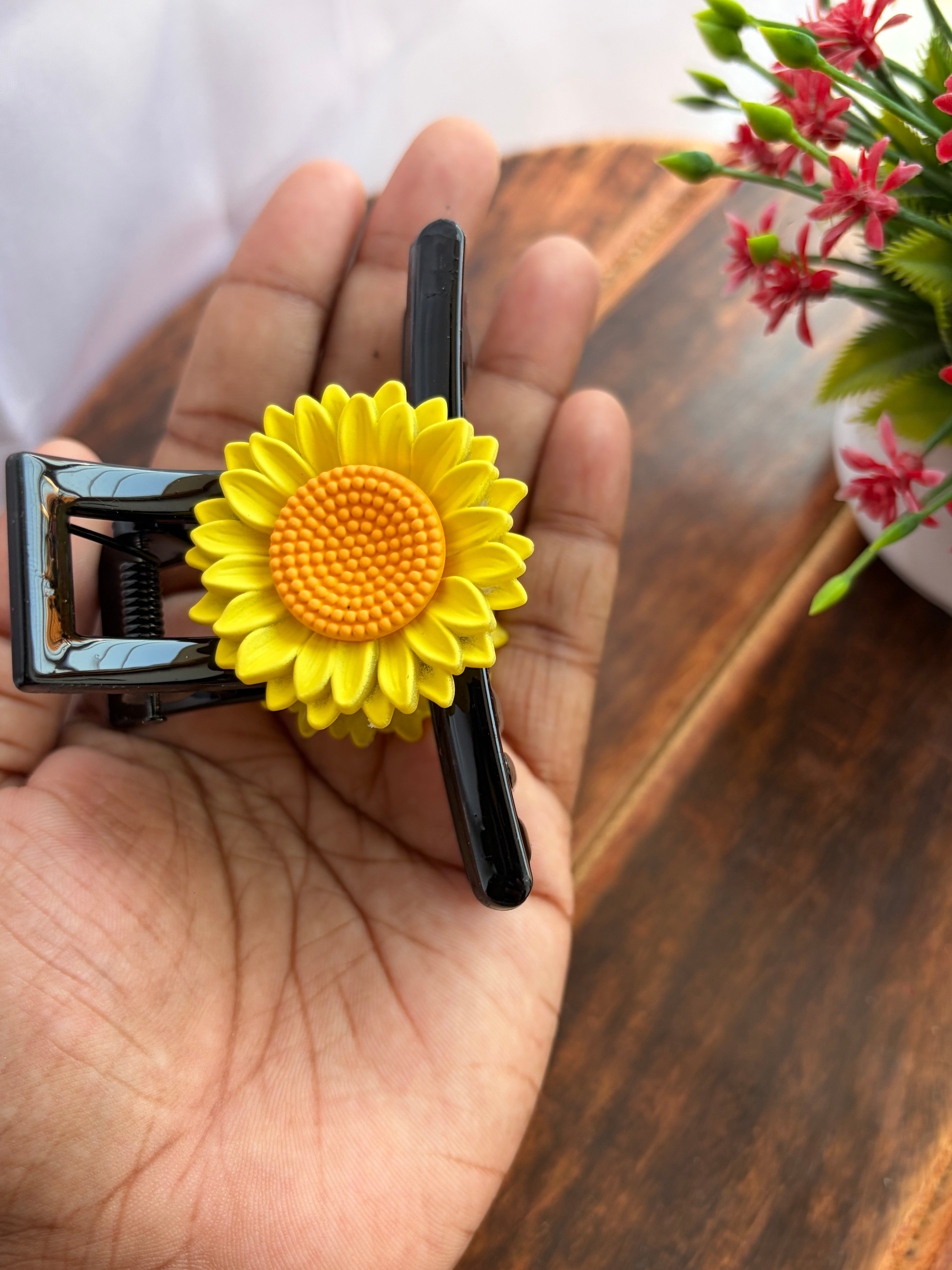 Sunny Bloom Sunflower Hair Claw Clip
