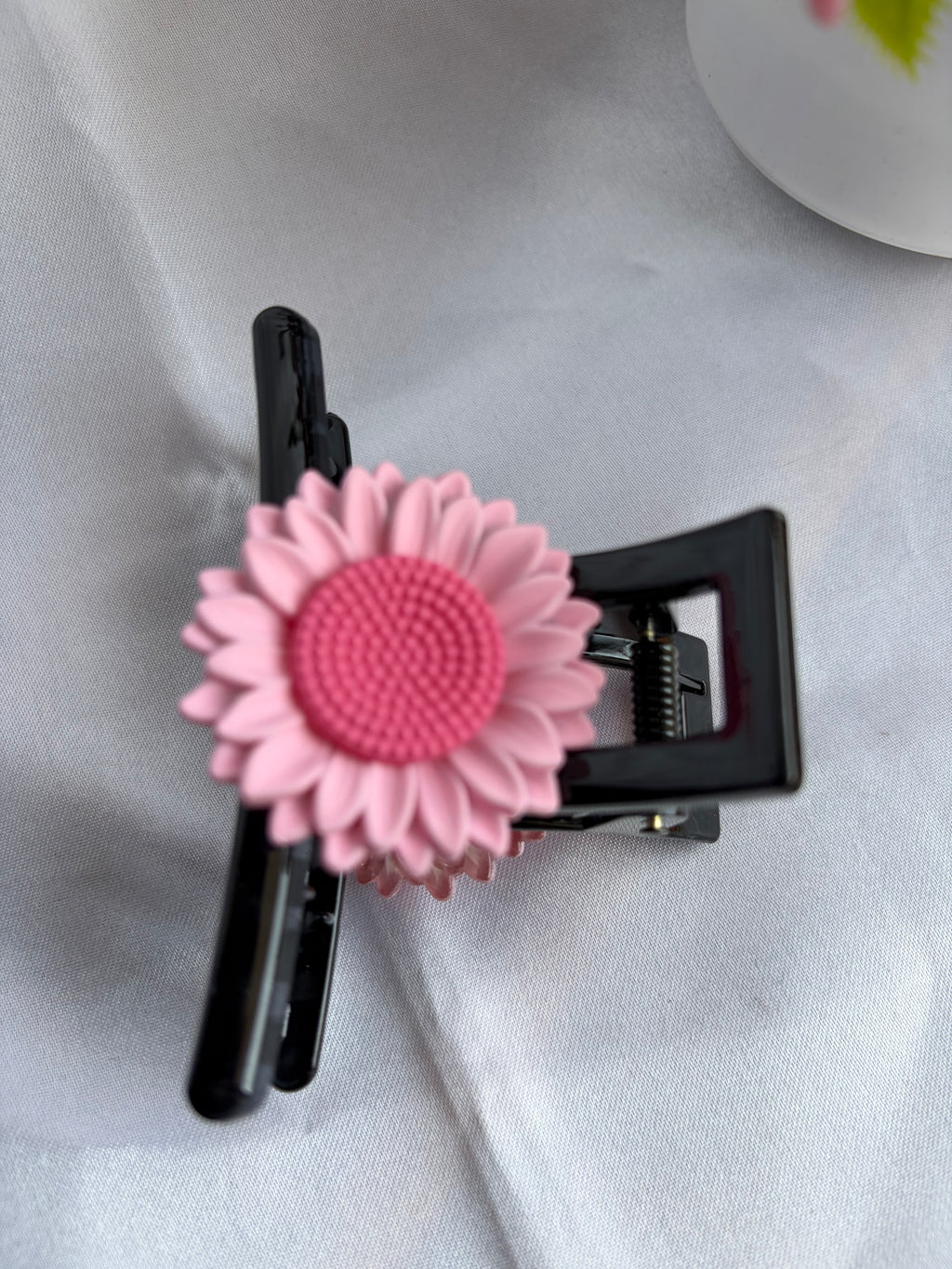 Blush Bloom Floral Claw Clip