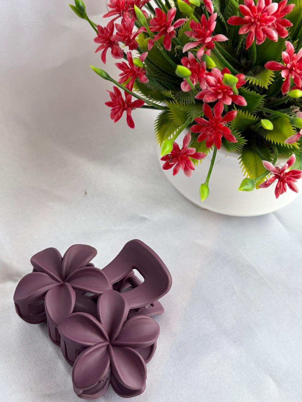 Plum Blossom Hair Claw Clip