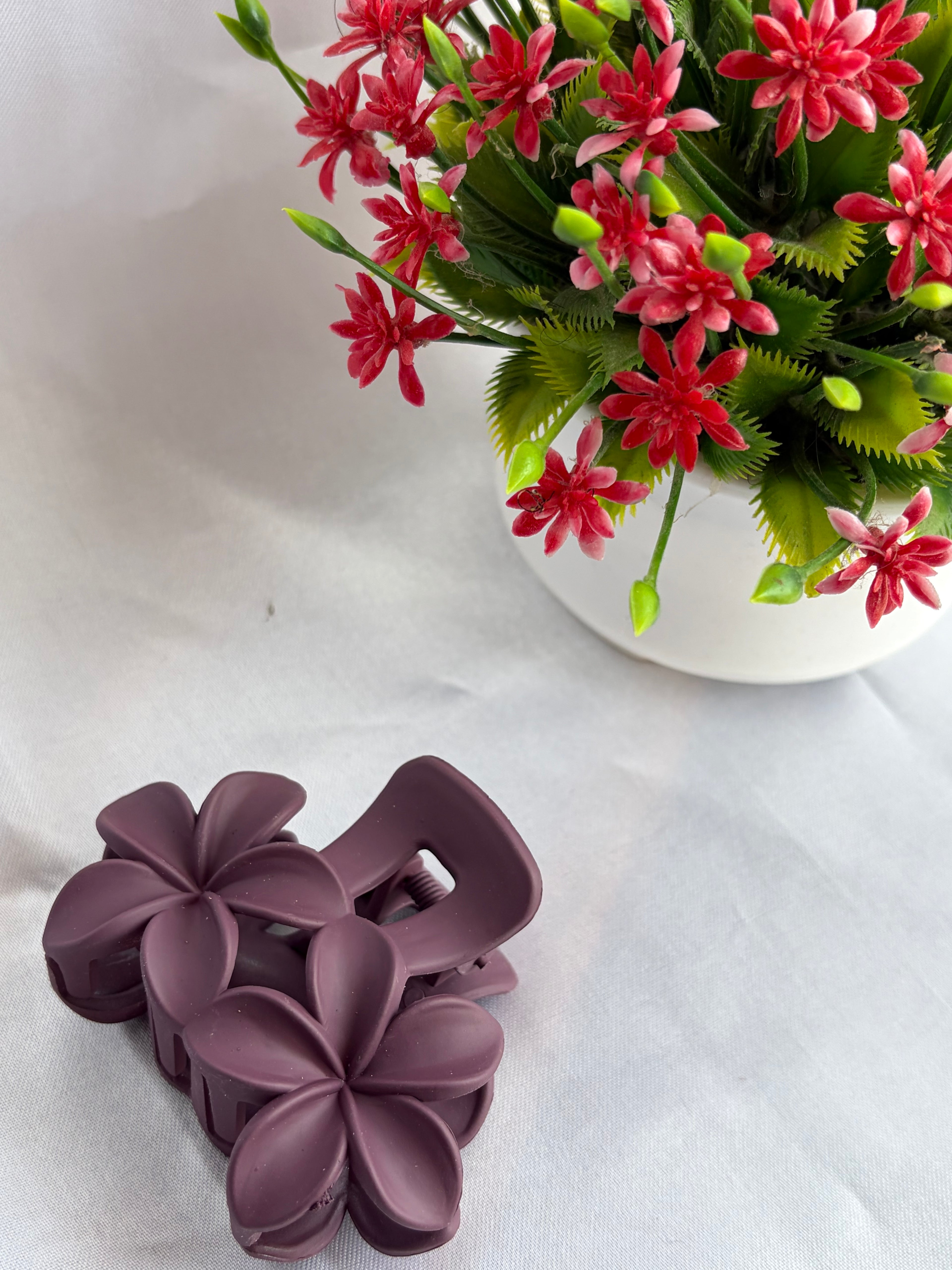 Plum Blossom Hair Claw Clip