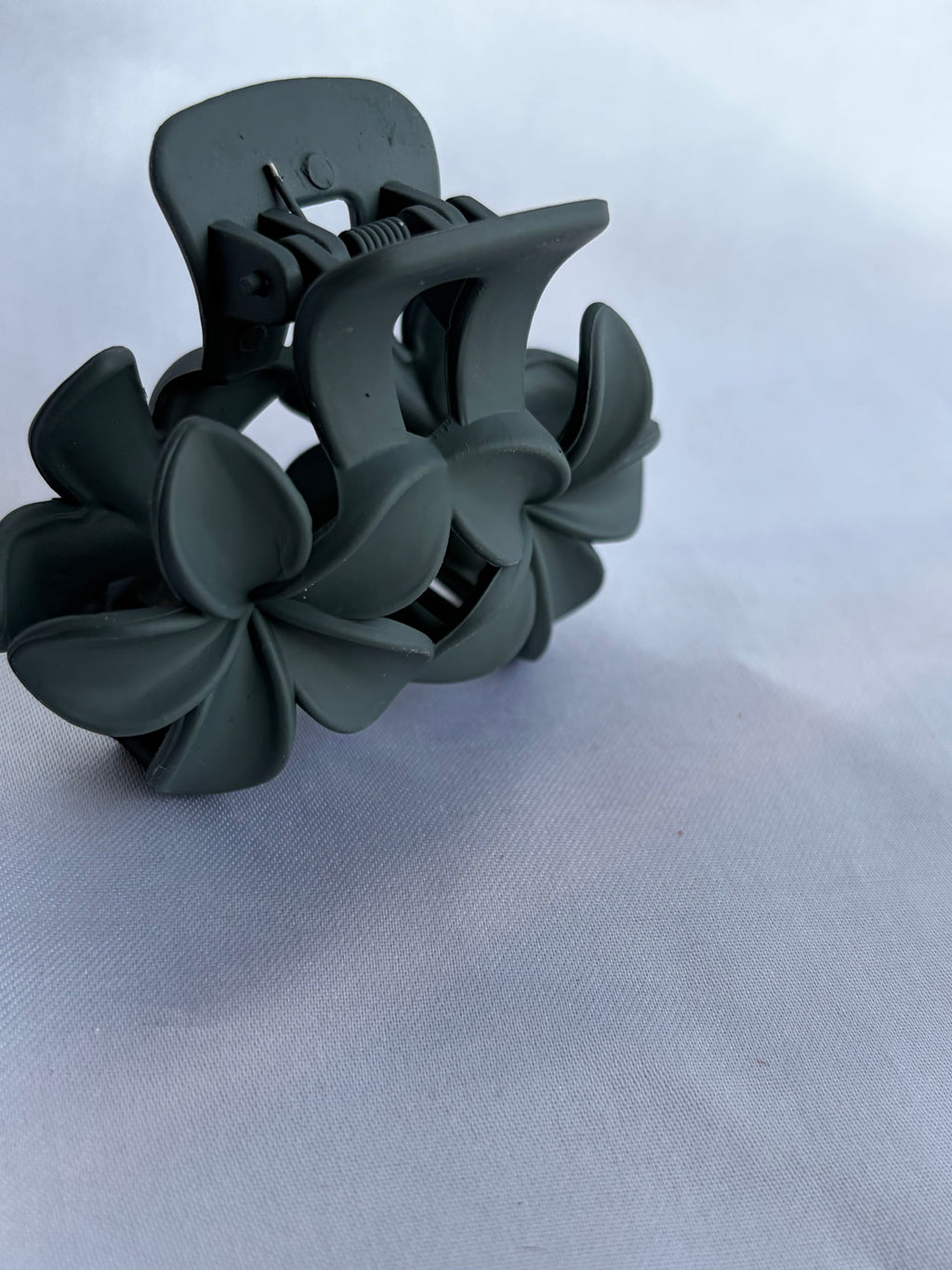 Charcoal Blossom Hair Claw Clip