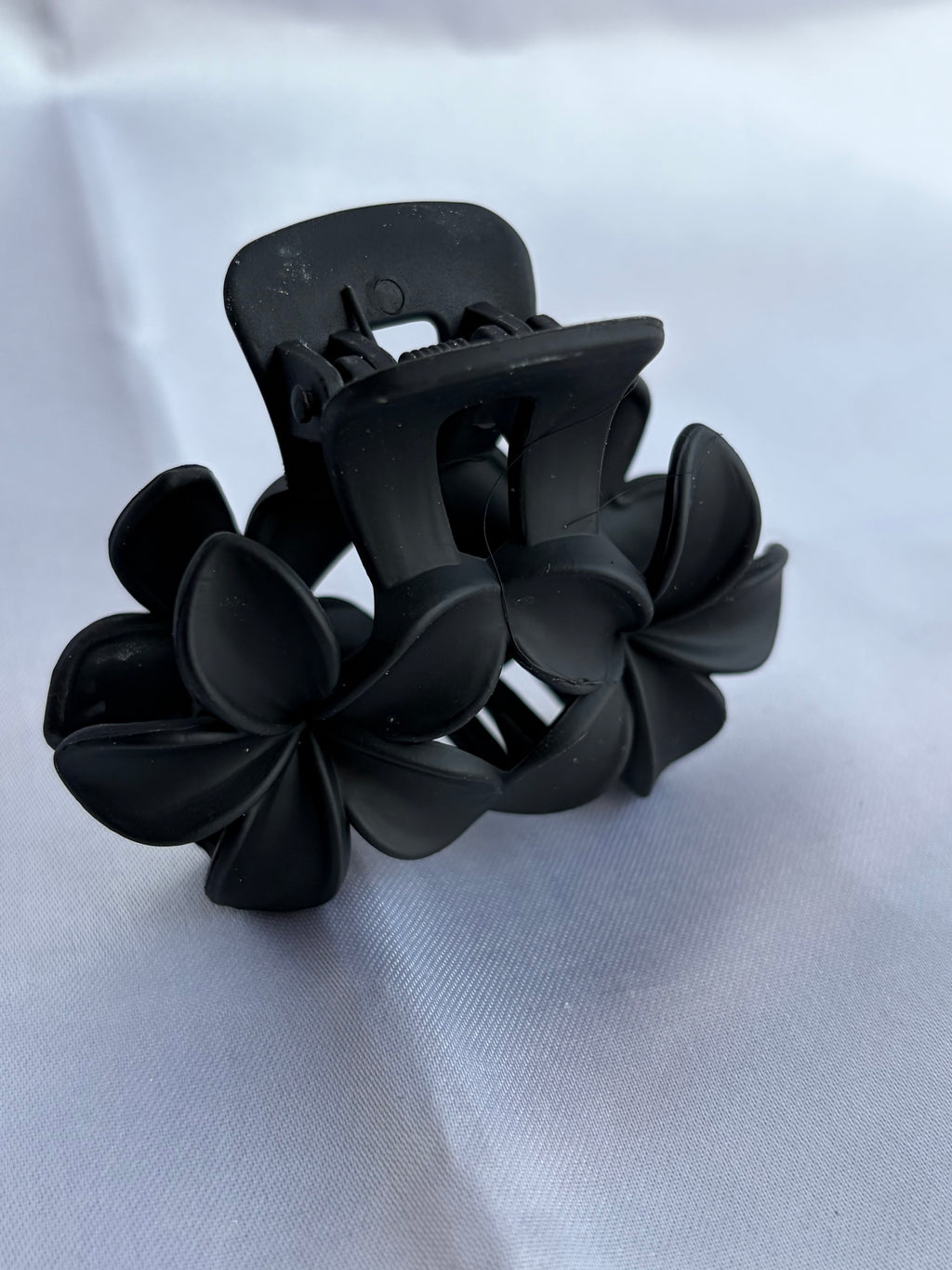 Midnight Bloom Floral Hair Claw Clip