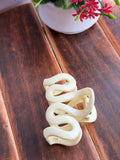 Elegant Cream Wave Claw Clip