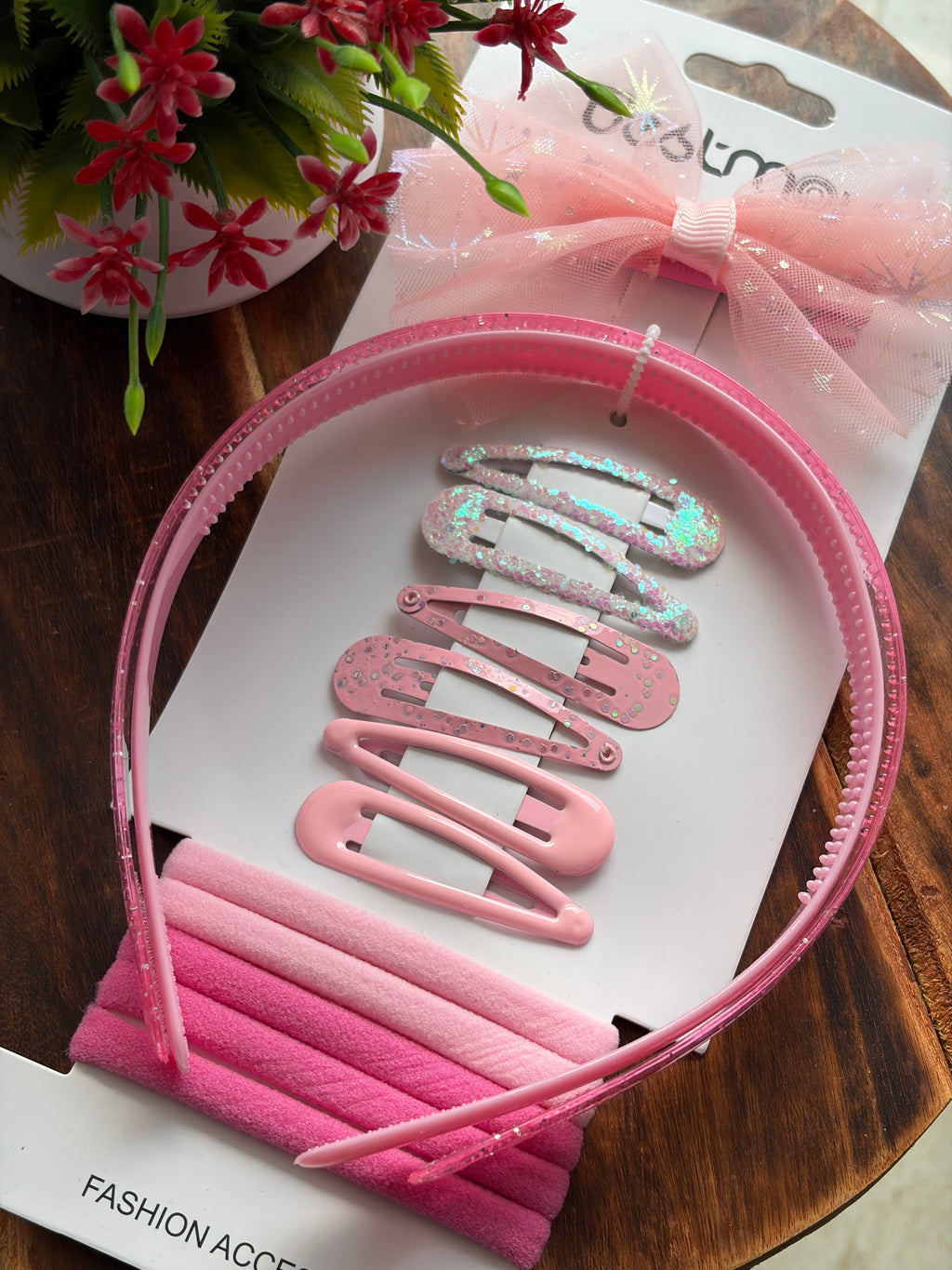Blush Pink Princess Hair Accessory Combo