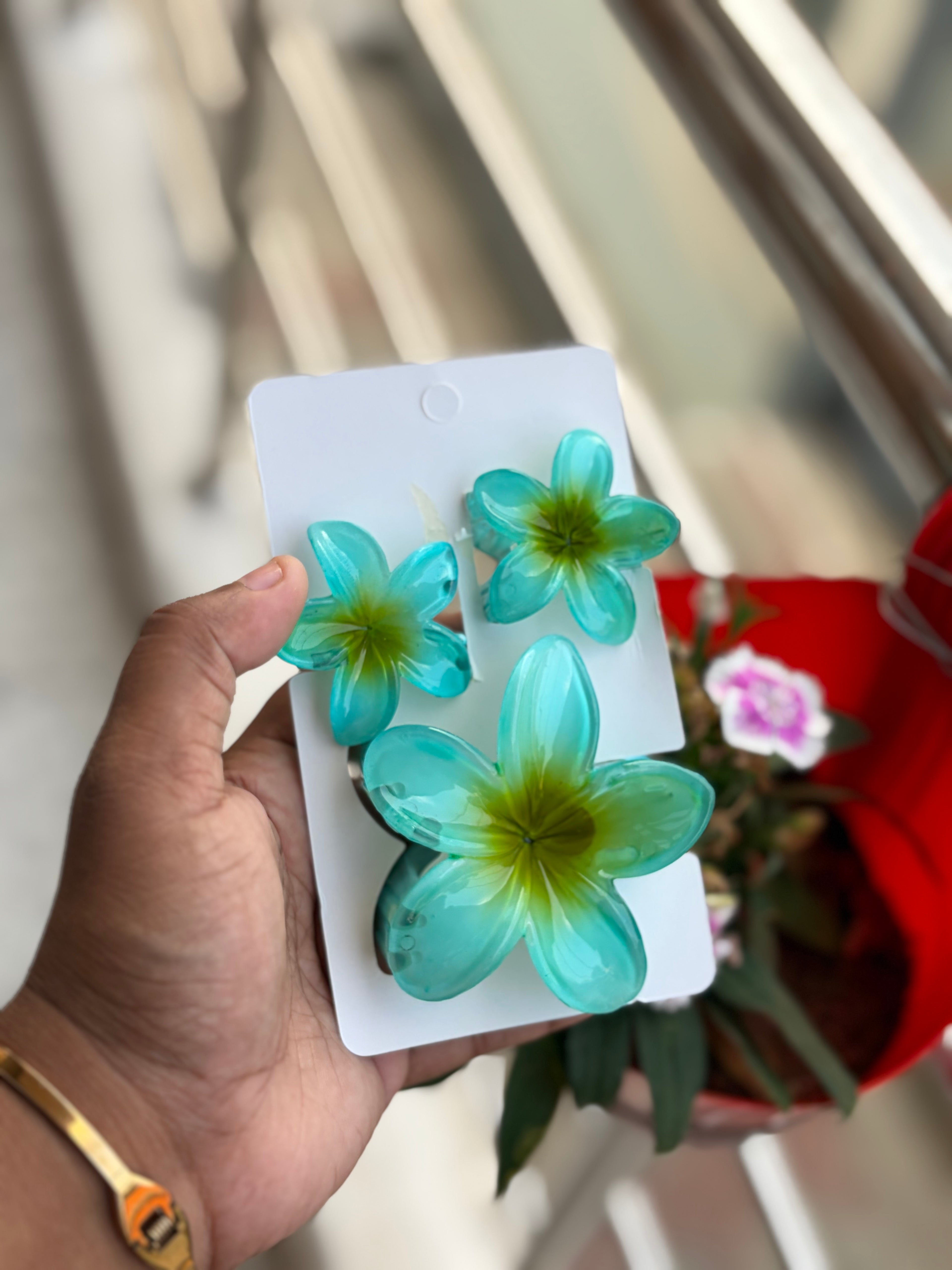 Flower Clip Combo ( Set of 3)