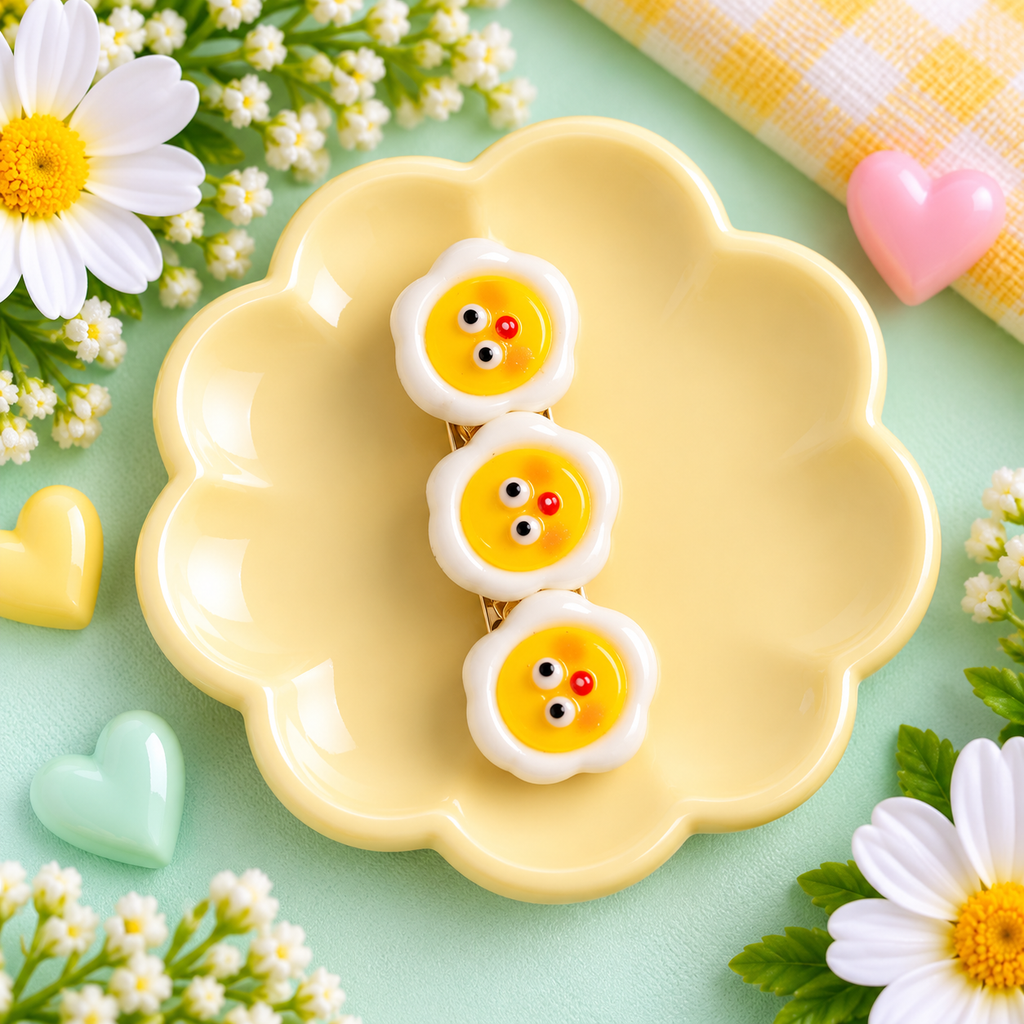 🍔🍕🍉 Foodie Kids Hair Clips