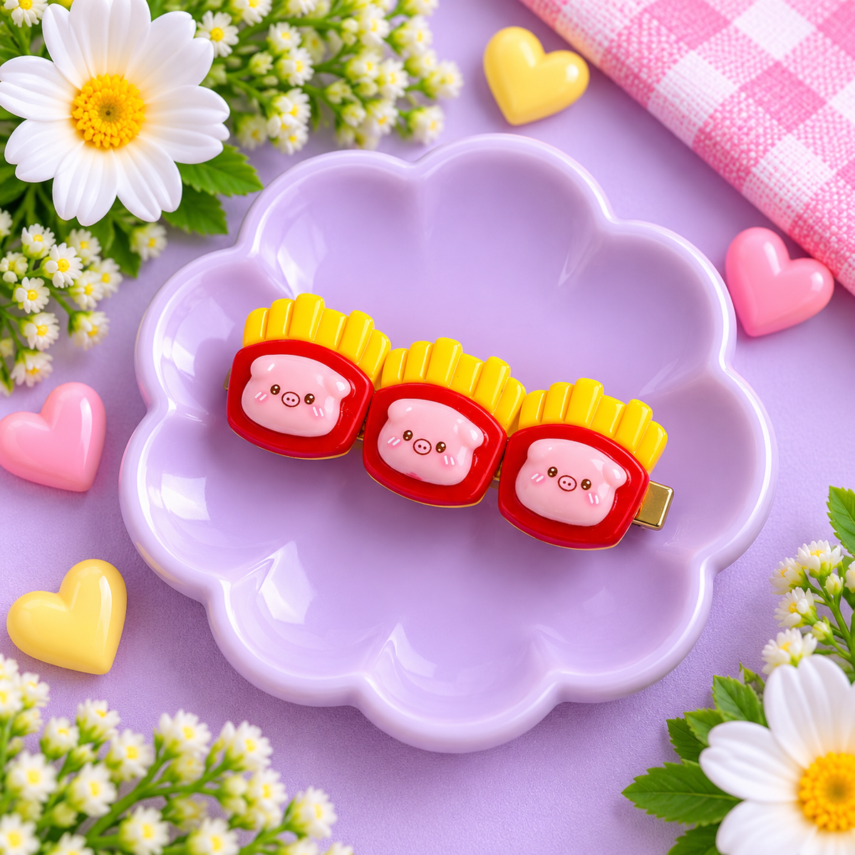 🍔🍕🍉 Foodie Kids Hair Clips
