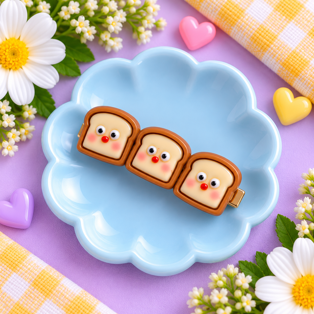 🍔🍕🍉 Foodie Kids Hair Clips
