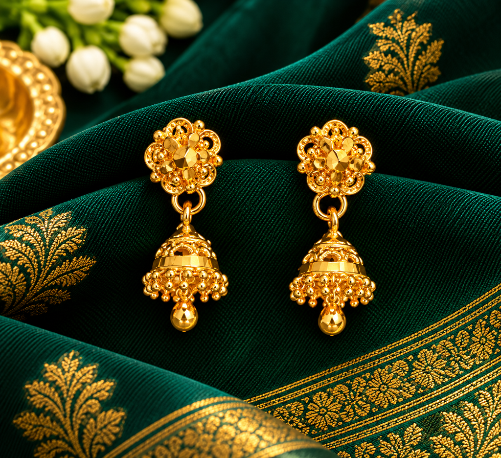 Mullai Kodi Jhumka 🌸