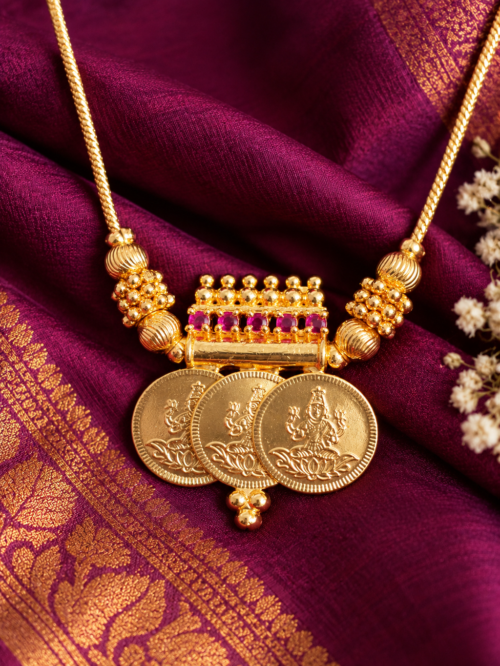 Lakshmi Kasu Mala – 6 Month Guarantee Chain