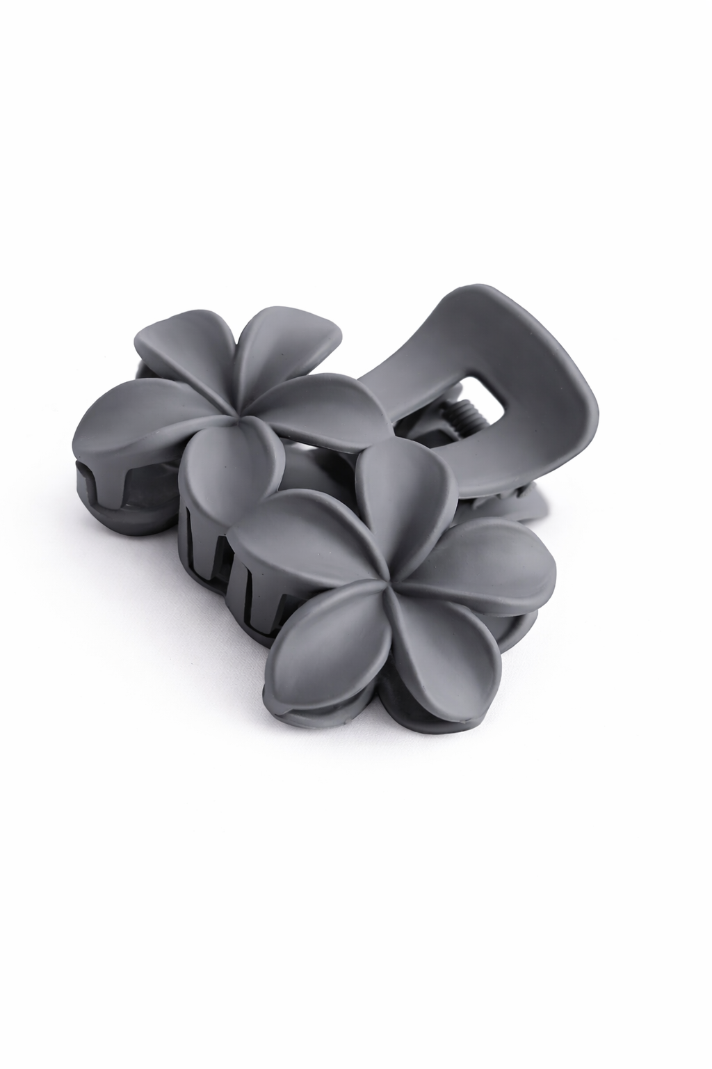Slate Bloom Hair Claw Clip