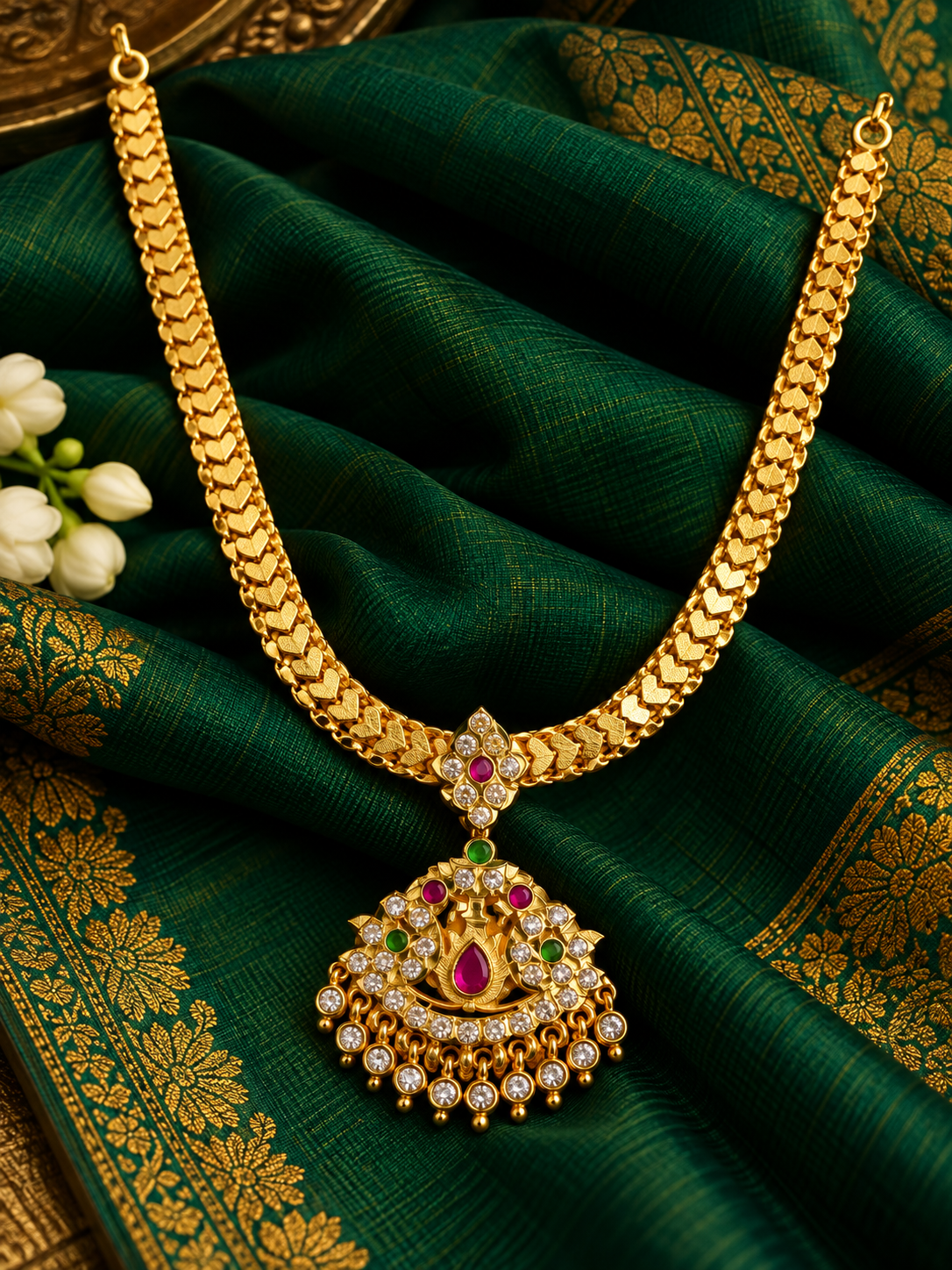 Rathinamayil Attigai - 6 Month Guarantee Necklace