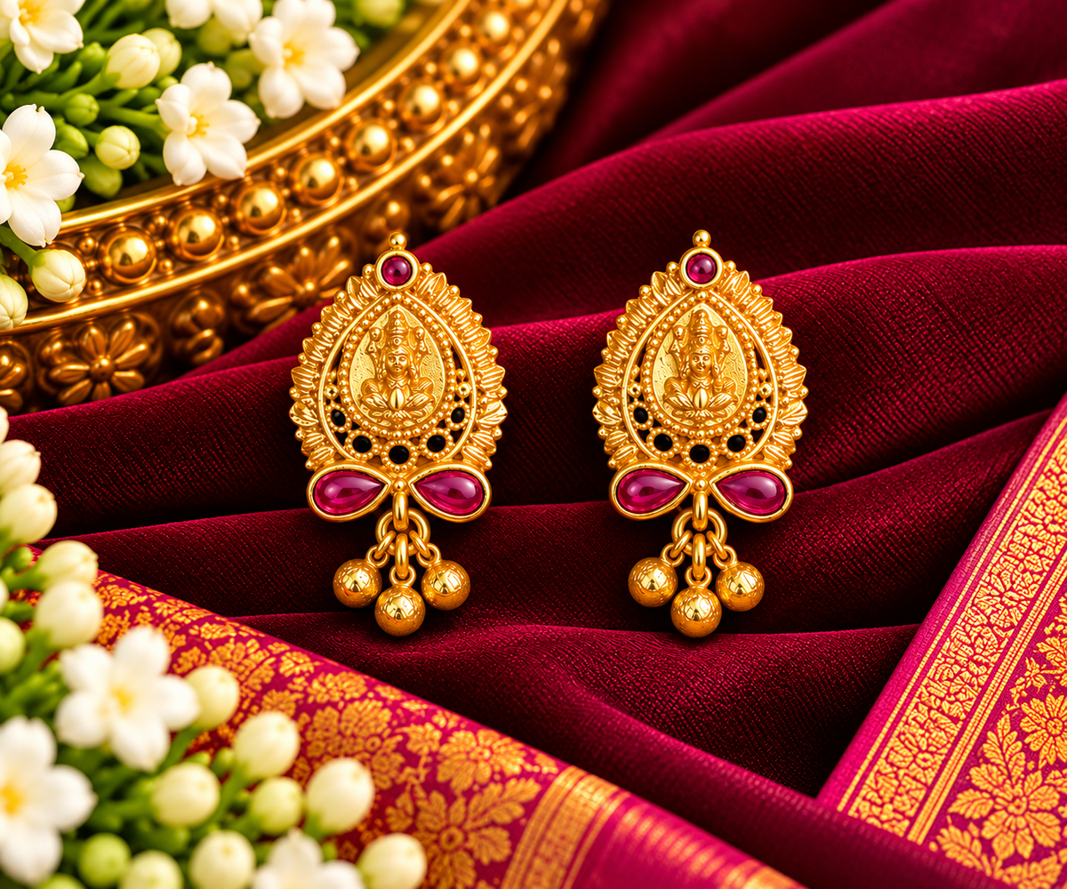 Sri Kanaka Lakshmi Earrings ❤️✨