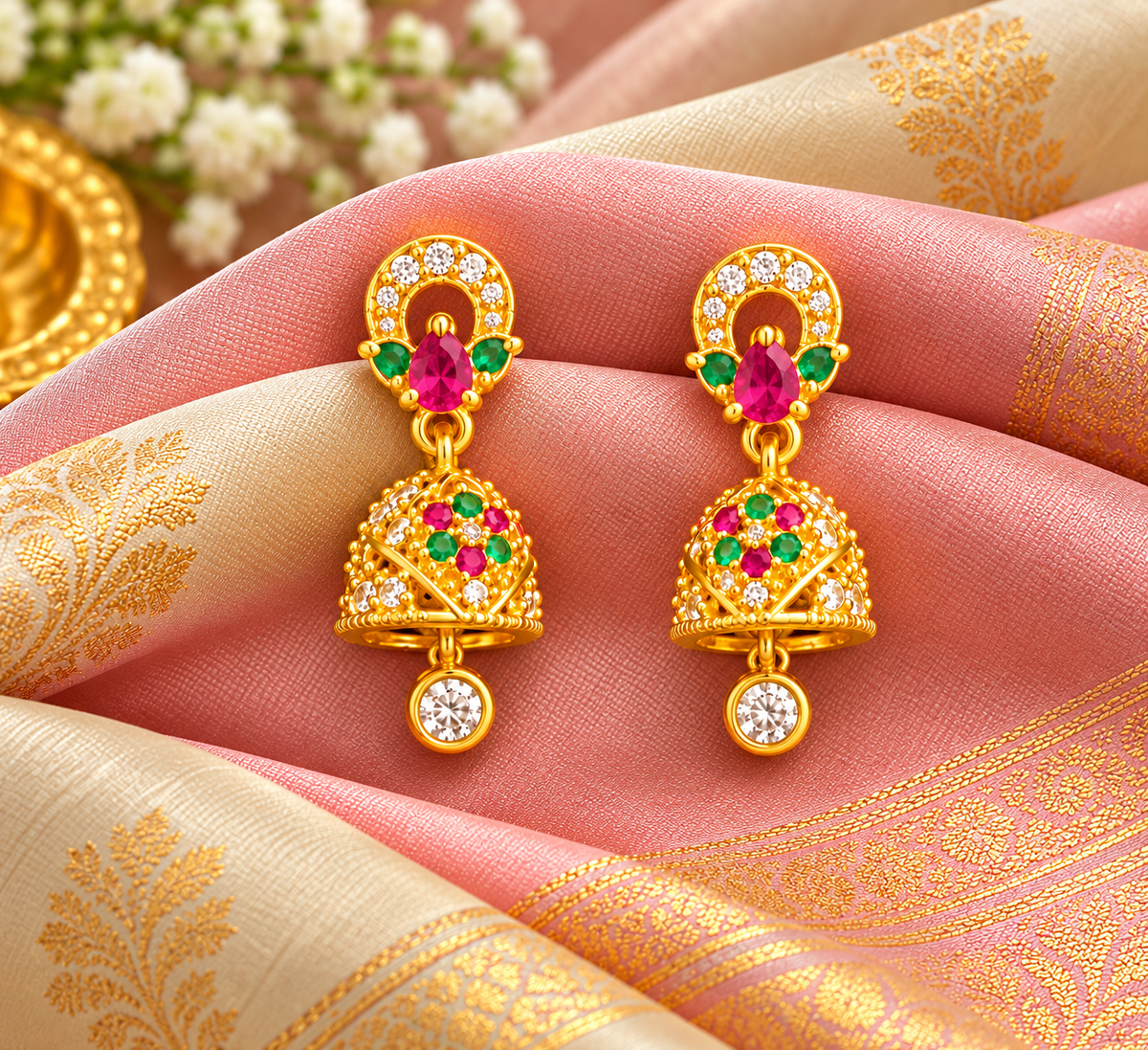 Vannamalar Ratna Jhumka 🌸