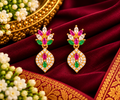 Yazhisai Varnam Dangler Earrings 💚💗