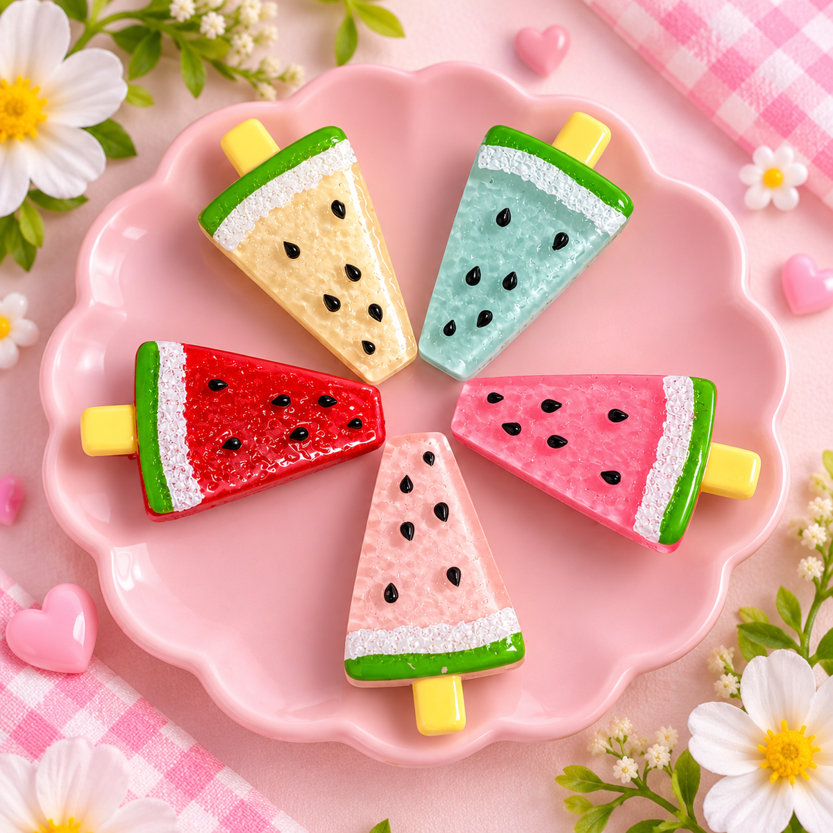 🍉 Watermelon Pop Hair Clip