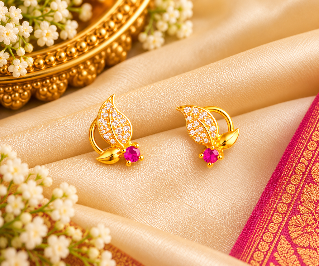 Tharagai Ilai Earrings