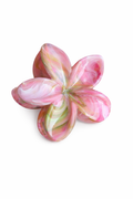 Multicolour Marble Flower Hair Clip 🌸