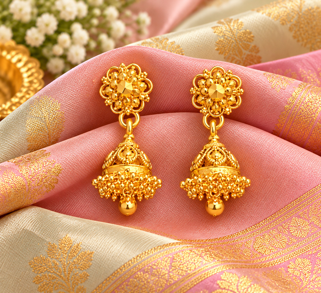 Vaira Malar Jhumka 🌸 ( MEDIUM )